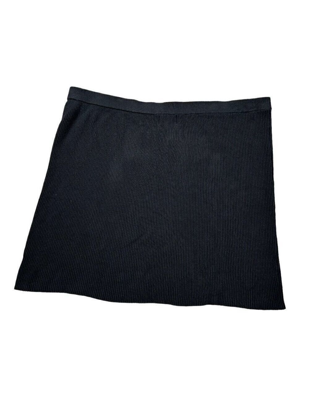 Old Navy Black Rib-Knit Stretch Pencil Skirt Size 3X